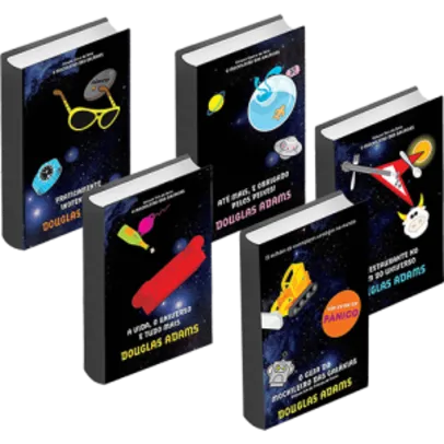 Kit Livros - Coleção O Guia do Mochileiro das Galáxias - Edição Econômica (5 Volumes) - R$ 24,90