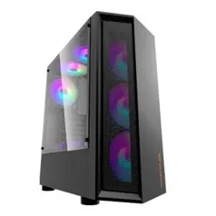 Gabinete Gamer Aigo DarkFlash Melody Preto Lateral Acrilico Sem fan