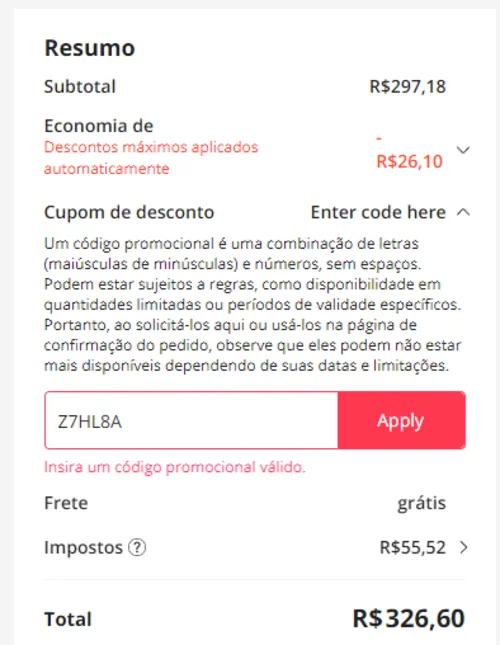 Imagen na descrição da promoção