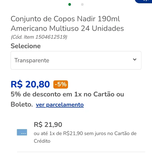 Imagem na descrição da promoção