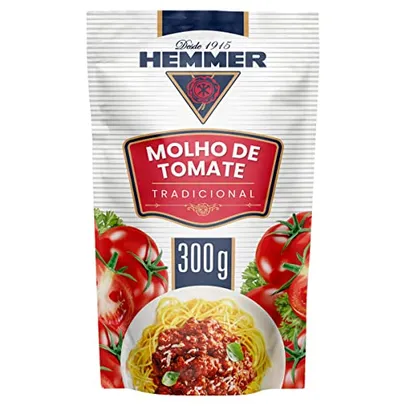 [REC /Super R$2.2] Molho de Tomate Hemmer Tradicional 300g