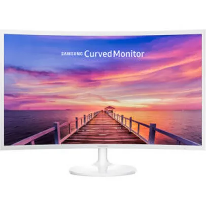 [R$1.080 AME] Monitor LED 32" Samsung LC32F391 Full HD Curvo | R$1.350