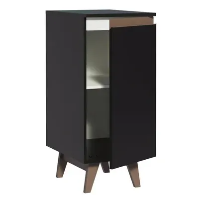 Balcão Madesa Reims 35 cm 1 Porta - Preto