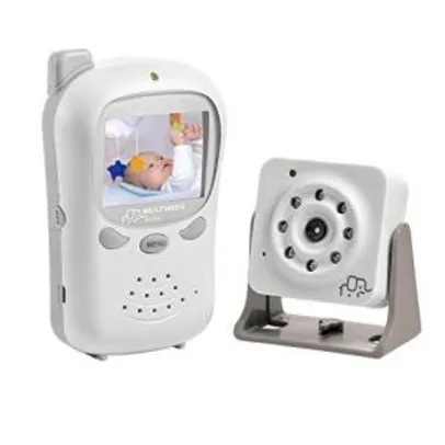 Babá Eletrônica Digital com Câmera BB126, Multikids Baby, Branco, Bivolt R$ 299
