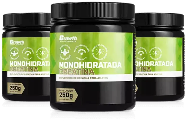 CREATINA MONOHIDRATADA 250G - GROWTH SUPPLEMENTS