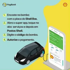 Ganhe 10% de cashback ao abastecer nos Postos Shell com o PagBank