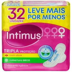 [ VIP ] Absorvente Intimus Tripla Proteção Seca com Abas - 32 Unidades