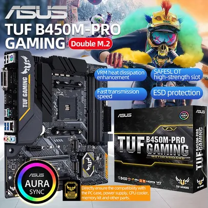 Placa Mãe Asus Tuf B450m Pro Gaming