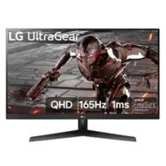 Monitor Gamer LG UltraGear 32 LED, 165 Hz, QHD, 1ms, HDMI/DisplayPort, 95% sRGB, FreeSync Premium, HDR 10, VESA, Preto - 32GN600-B