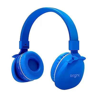 Fone de Ouvido Bright Headset Bluetooth Kids Azul