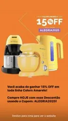 Linha amarela Cadence 15% OFF