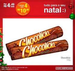 [Loja Física] Biscoito Chocolícia - 4 unidades por R$ 10,00