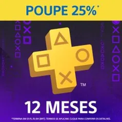 Assinatura PS Plus 12 meses