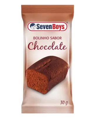 SEVEN BOYS Bolinho Sabor Chocolate 30G