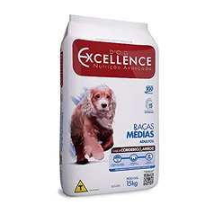 RACAO DOG EXCELLENCE ADULTO R.MEDIA CORDEIRO 15KG