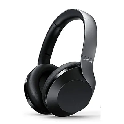 Headphone Philips bluetooth over-ear com alta definição de som HI-RES, isolamento acústico passivo, 