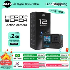 [NO APP] Câmera de Ação GoPro Hero 12 Black #Aliexpress 🇨🇳