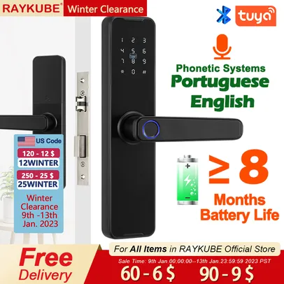 Fechadura Eletrônica Inteligente Raykube k7 Pro+