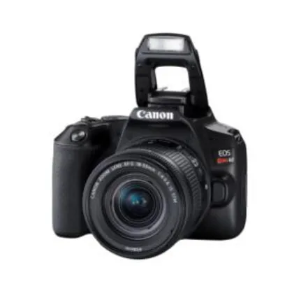 Câmera Digital Canon EOS Rebel SL3 DSLR 24.1 MP Vídeo 4K LCD 3.0” | R$2944
