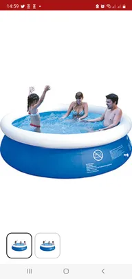 [AME SC R$24] Piscina PVC Redonda 2490L