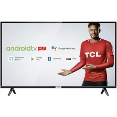 Smart TV LED 40" Android TCL 40s6500 Full HD Wi-Fi Bluetooth 1 USB 2 HDMI, Controle com Google Assistant | R$1.169