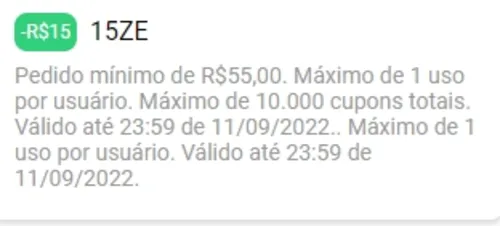 Imagem na descrição da promoção