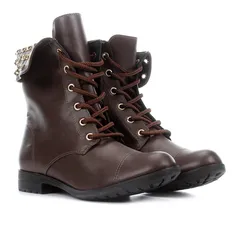 Bota Coturno Ala Multi Tachas Feminina