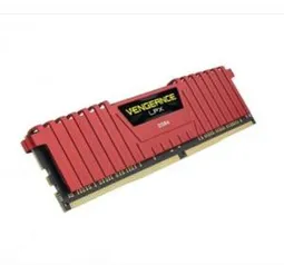 Memória Corsair Vengeance LPX Vermelho 8GB (1x8) 2400MHz DDR4