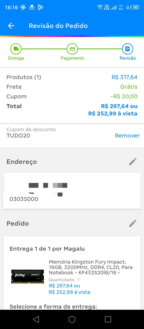 Imagem na descrição da promoção