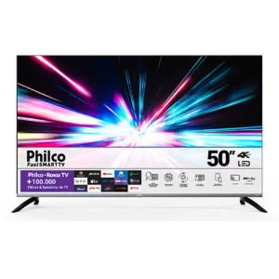 Smart Tv Philco 50” Ptv50g70r2csgbl 4k Roku Tv Hdr10 Bivolt