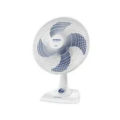 (BOLETO OU 1X NO CARTÃO) Ventilador de Mesa Mondial Maxi Power V-45-4P-NP Branco/Azul - 40cm