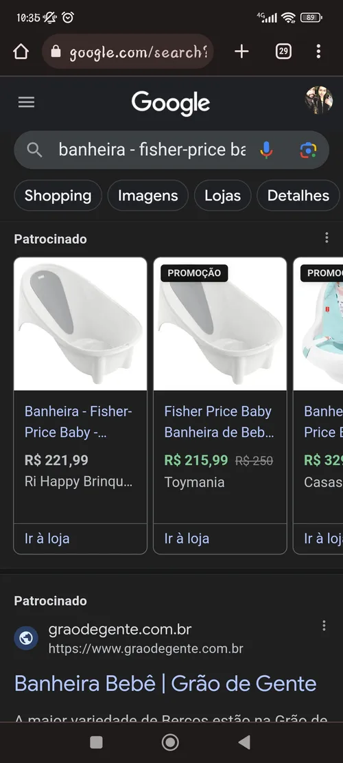 Imagem na descrição da promoção