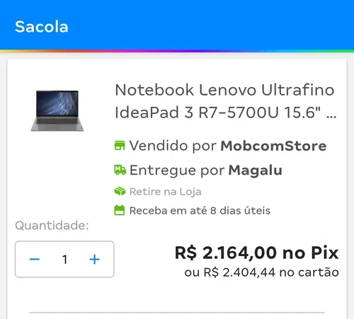 Imagem na descrição da promoção