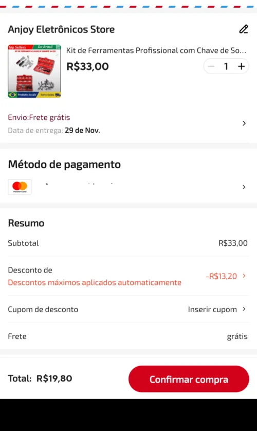 Imagem na descrição da promoção