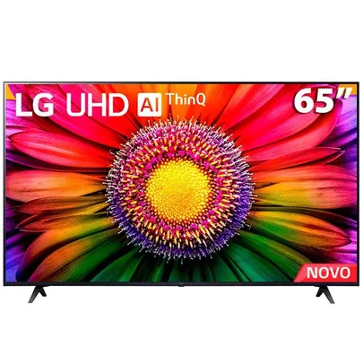 Smart Tv LG 65&quot; 4K UHD Thinq AI HDR Bluetooth Alexa Google Assistente Airplay2 Preto 65ur8750psa