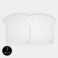 Kit de 2 Camisetas Calvin Klein Básicas Masculina | R$ 68