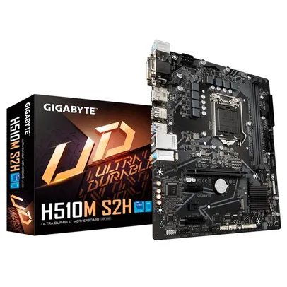 Placa-Mãe Gigabyte H510M S2H (rev. 1.0), Intel LGA1200, Micro ATX, DDR4, LED RGB  - H510M S2H