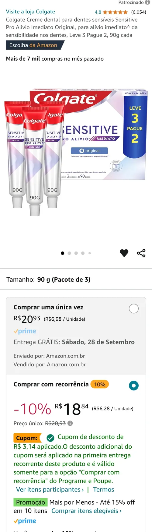 Imagem na descrição da promoção