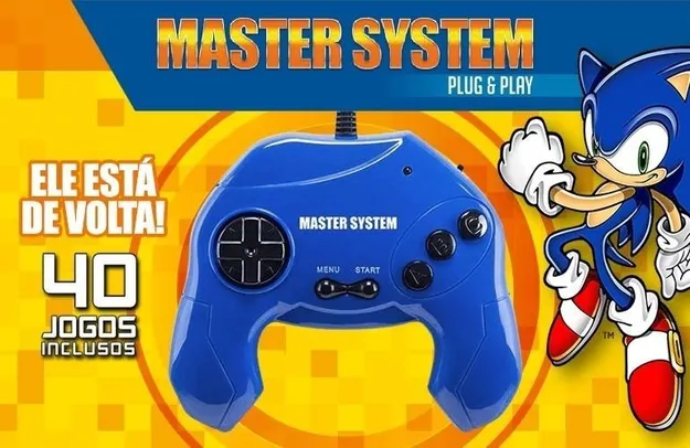 Sega Master System com 40 Jogos: Tectoy - LIGA DIRETO NA TV | R$50