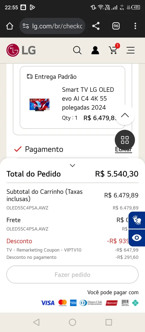 Imagem na descrição da promoção