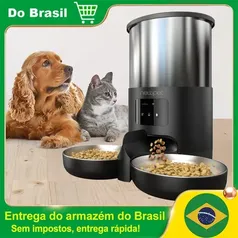 [Do Brasil/ GPay R$212,00] Newpet Comedouro automático 5L para animais de estimação com microfone 