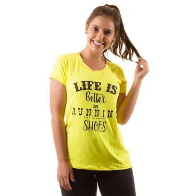 T-Shirt Camiseta Corrida Dry-fit Fitness - Life is Better in Running Shoes