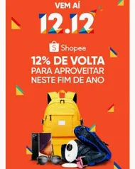 12% de cashback no Shopee com EbanxGo