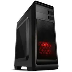 Gabinete NOX MODUS ATX, USB 3.0, 1 FAN Incluso, Janela Lateral Transparente, Vermelho NXMODUSR - R$110