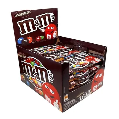 Confeito Chocolate ao Leite M&Ms c/18 45g - Mars