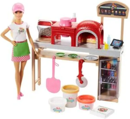 [Prime] Barbie Pizzaiola, Loira, Mattel R$ 90