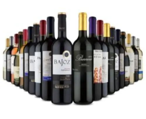 [Primeira compra] Mega Kit 20 vinhos por 17,45 a garrafa (20 garrafas) na Vinho Fácil - R$348