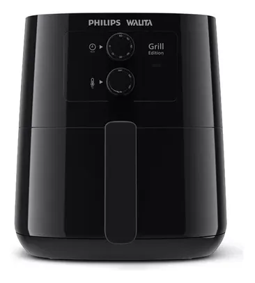 Fritadeira Elétrica Airfryer Philips Walita hd9202 Grill Edition Sem Óleo 1400W Preta 220V