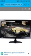 [Cartão Submarino] Monitor LED 24" Samsung Gamer 1ms 75hz LS24D332HSX/ZD | R$565