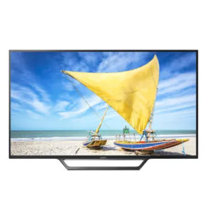 Smart TV LED 48" Sony KDL48W655D Full HD 2 USB 2 HDMI Preta com Conversor Digital Integrado - R$1709